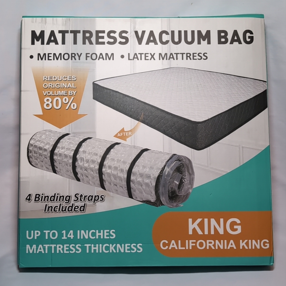 King/California King Size Mattress Vacuum Bag for Memory Foam Latex Mattress